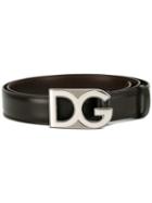 Dolce & Gabbana Classic Belt, Men's, Size: 90, Brown, Calf Leather