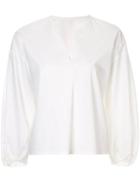 Ballsey Balloon Sleeve Shirt - White