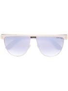 Tom Ford Eyewear Tf570 Aviator Sunglasses - Metallic