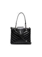 Saint Laurent Black Loulou Small Quilted Leather Bag