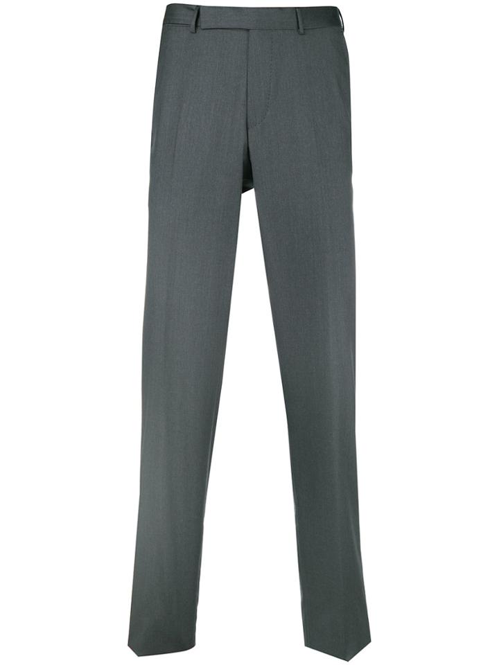 Ermenegildo Zegna Creased Slim-fit Trousers - Grey