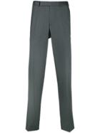 Ermenegildo Zegna Creased Slim-fit Trousers - Grey