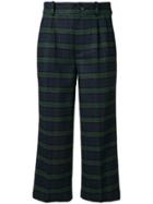 Bellerose Tartan Crop Trousers - Blue