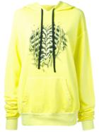 Unravel Project Bones Print Hoodie - Yellow & Orange