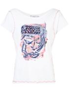 Patbo Abstract Embroidery T-shirt - White