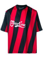 Martine Rose Striped Logo T-shirt - Black