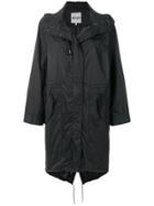Kenzo Hooded Raincoat - Black