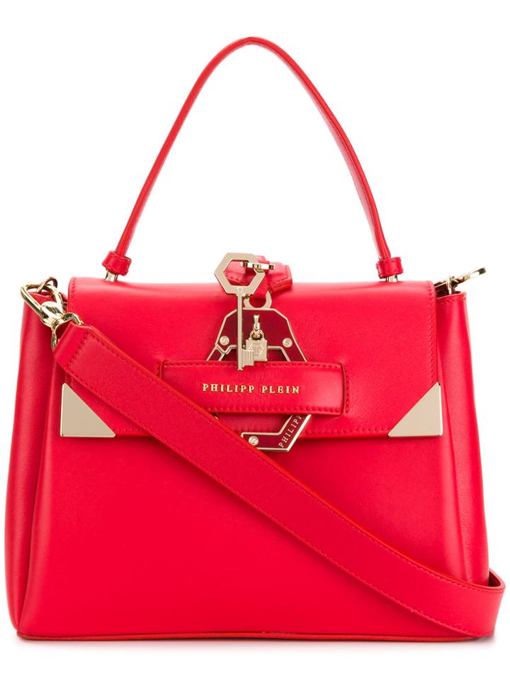 Philipp Plein Handcuff Detail Shoulder Bag - Red