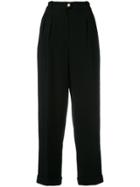 Chanel Vintage Straight Leg Trousers - Black
