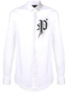 Philipp Plein Monogram Angel Print Shirt - White