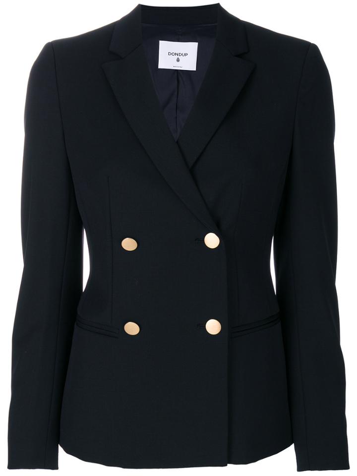 Dondup Double-breasted Fitted Blazer - Blue