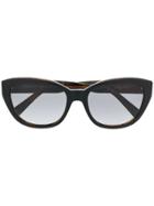 Versace Eyewear Cat-eye Shaped Sunglasses - Black