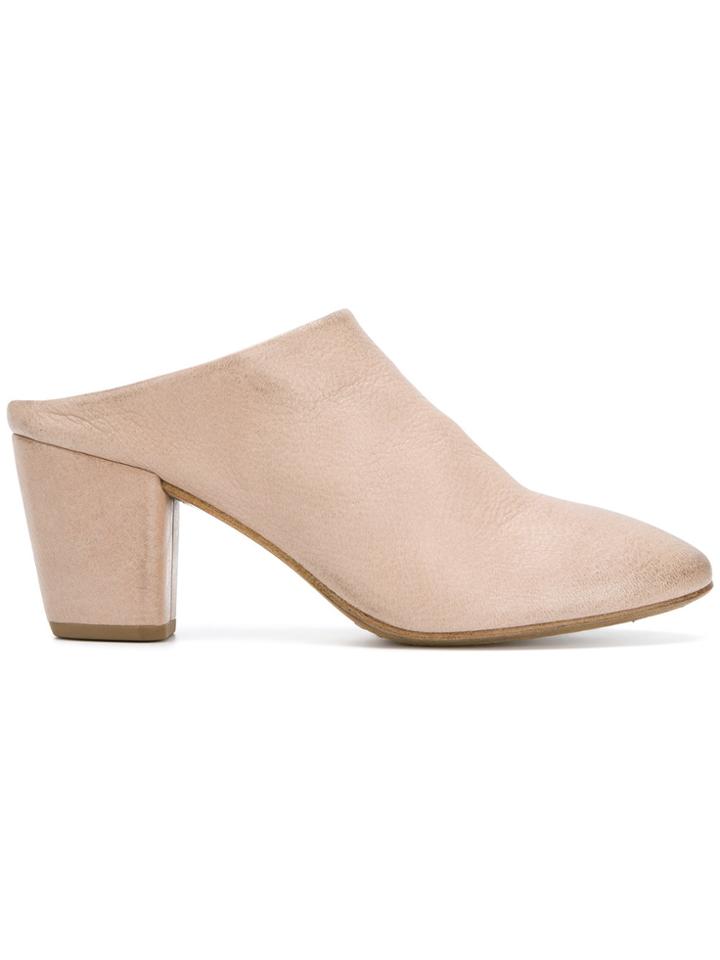 Marsèll Chunky Heel Mules - Nude & Neutrals