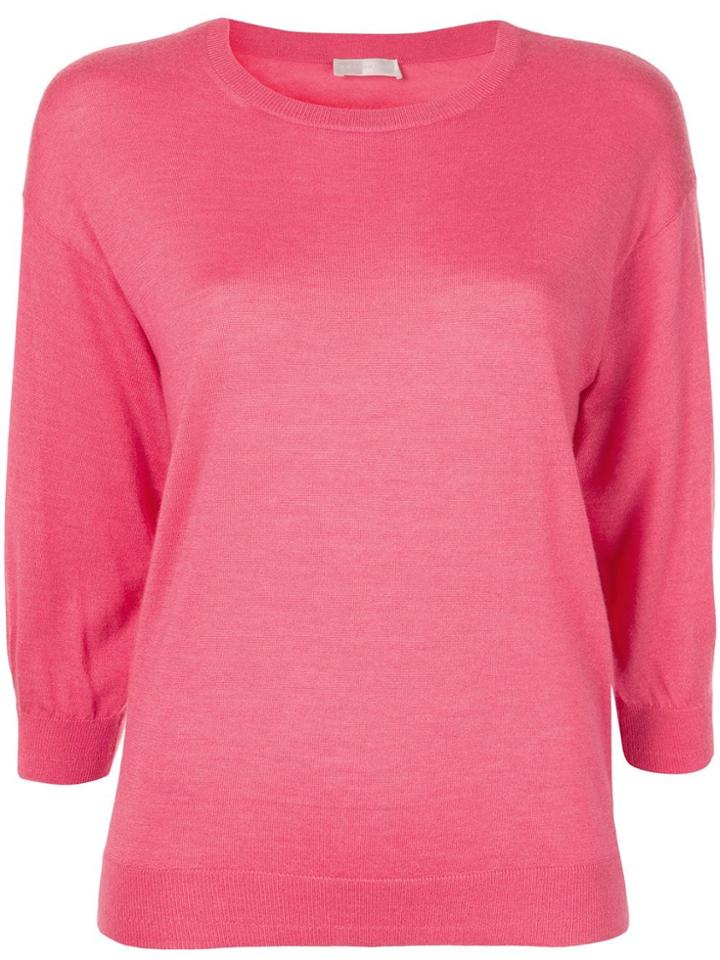 Anteprima Cropped Sleeve Sweater - Pink