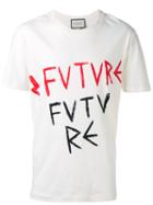 Gucci Future Print T-shirt, Men's, Size: Large, Nude/neutrals, Cotton/polyester