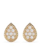 Boucheron 18kt Yellow Gold Serpent Bohème Diamond S Motif Stud