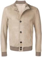 Giorgio Armani Fitted Button-up Jacket - Brown