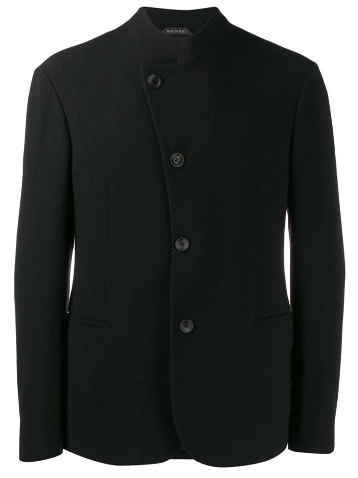 Giorgio Armani Asymmetric Front Jacket - Black