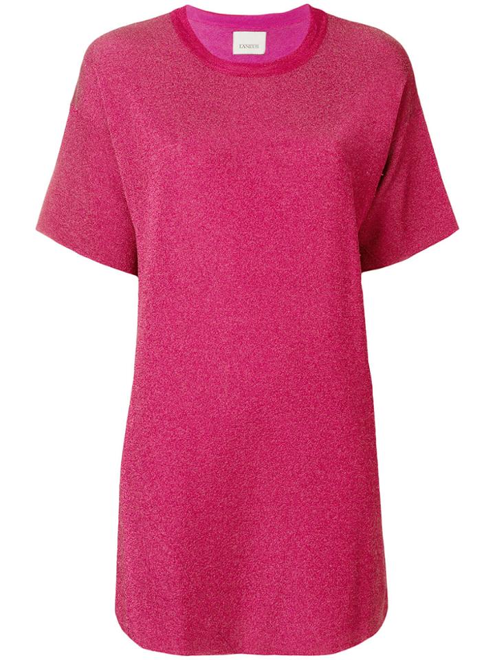 Laneus Round Neck T-shirt - Pink & Purple