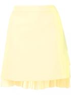 No21 Pleated Tier A-line Skirt - Yellow & Orange