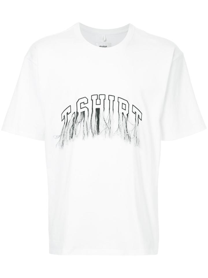 Doublet Embroidered Detail T-shirt - White