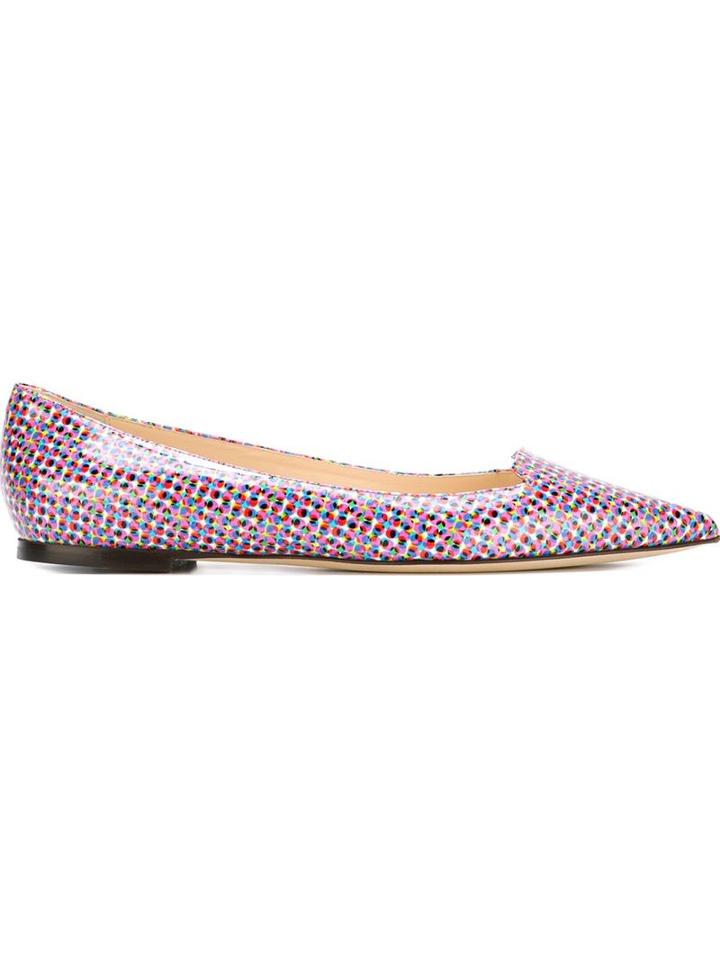 Jimmy Choo Attila Ballerinas, Women's, Size: 36.5, Pink/purple, Patent Leather/leather