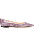 Jimmy Choo Attila Ballerinas, Women's, Size: 36.5, Pink/purple, Patent Leather/leather