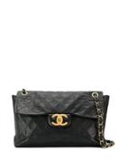 Chanel Pre-owned Cc Quilted Chain Shoulder Bag - Black