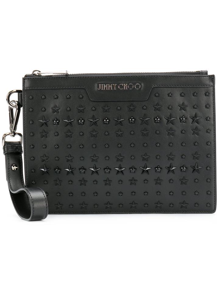 Jimmy Choo - Mini Derek Clutch - Women - Calf Leather - One Size, Black, Calf Leather