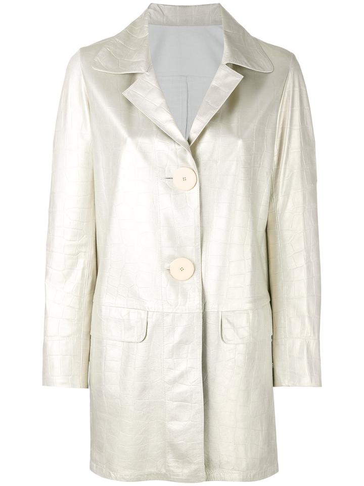 Sylvie Schimmel - Dimitri Jacket - Women - Lamb Skin - 38, Women's, Grey, Lamb Skin