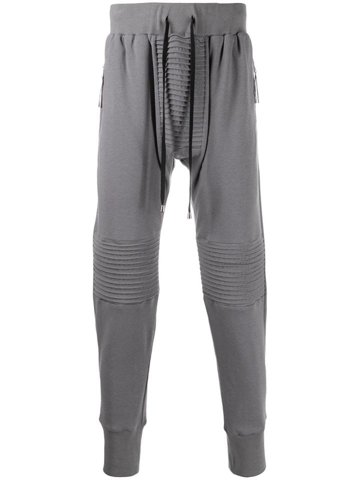 Unconditional Piped Slim Fit Track Trousers - Grey
