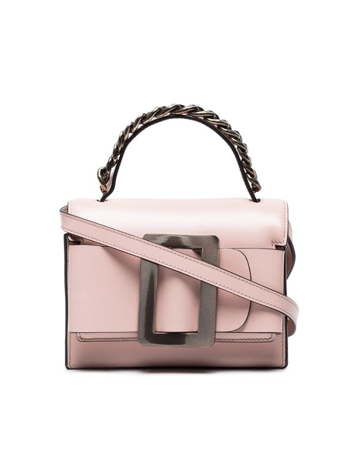 Boyy Pink Fred Leather Cross Body Bag - Pink & Purple