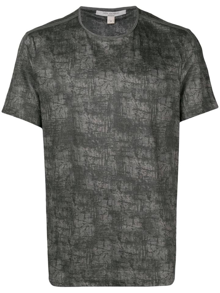 John Varvatos Printed Crewneck T-shirt - Grey