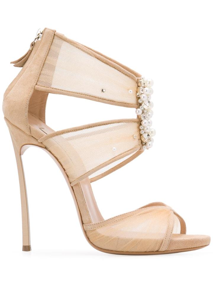Casadei Stiletto Sandals - Nude & Neutrals