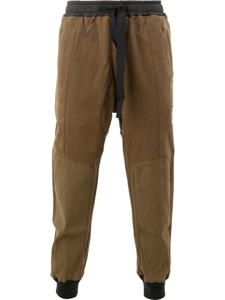 Ziggy Chen Drawstring Waist Trousers - Brown