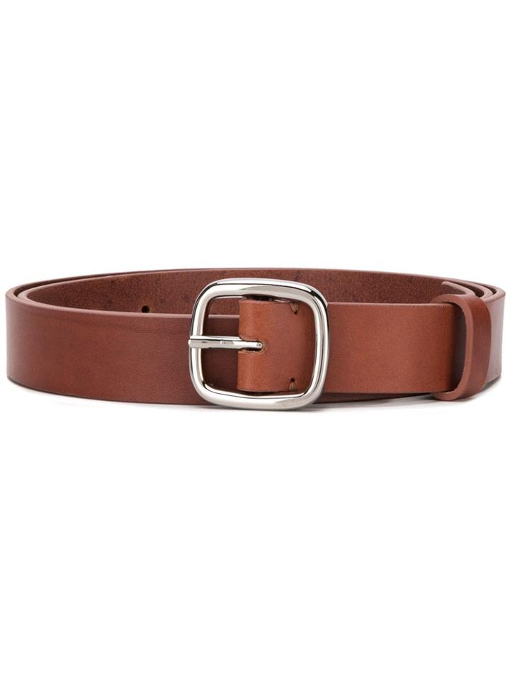 Comme Des Garçons Shirt Diagonal Cut Belt - Brown