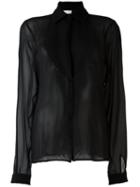 Nostra Santissima Semi-sheer Blouse, Women's, Size: 40, Black, Silk