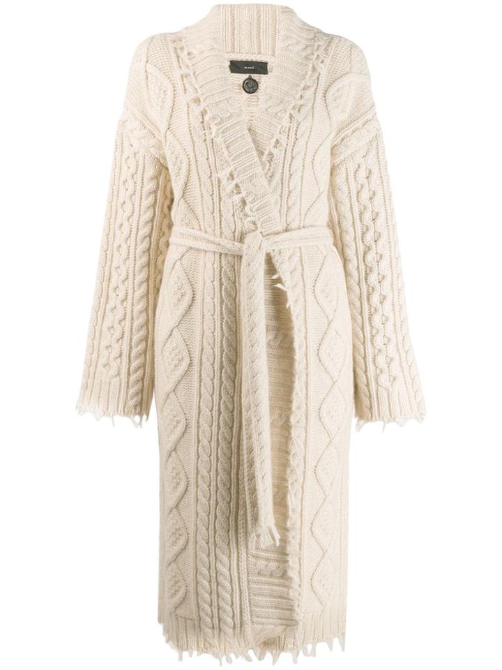 Alanui Wrap Cardi-coat - White