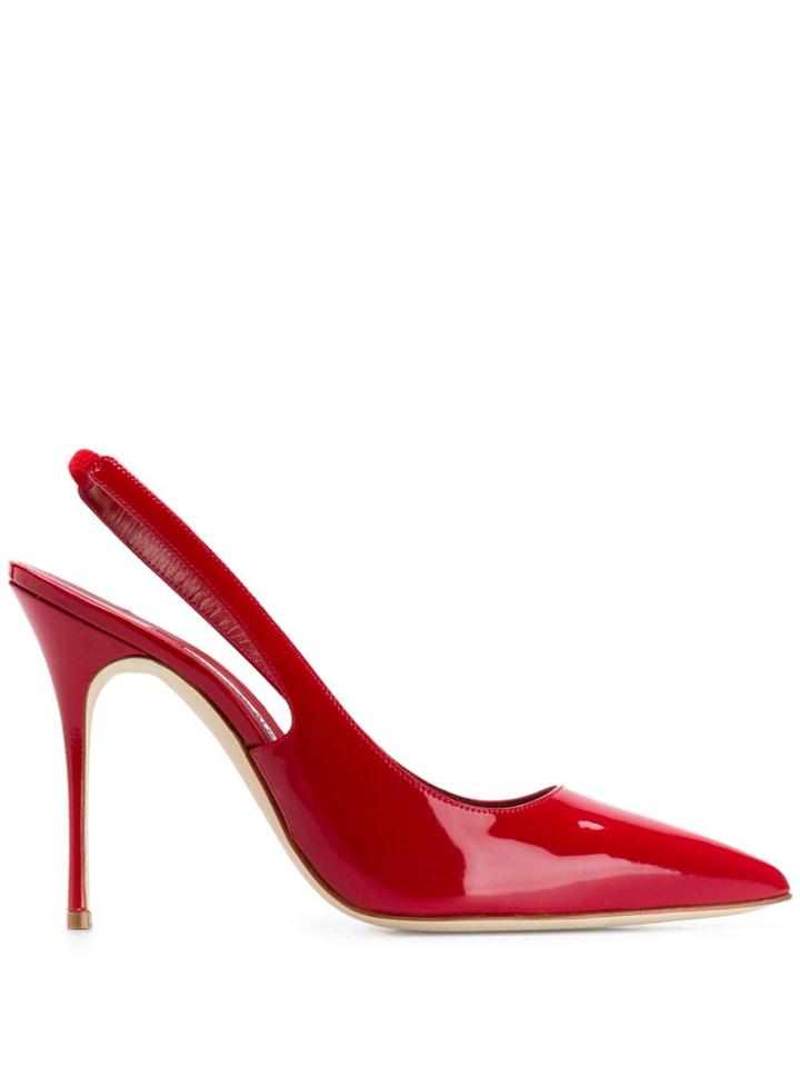 Manolo Blahnik Allura Slingback Pumps - Red