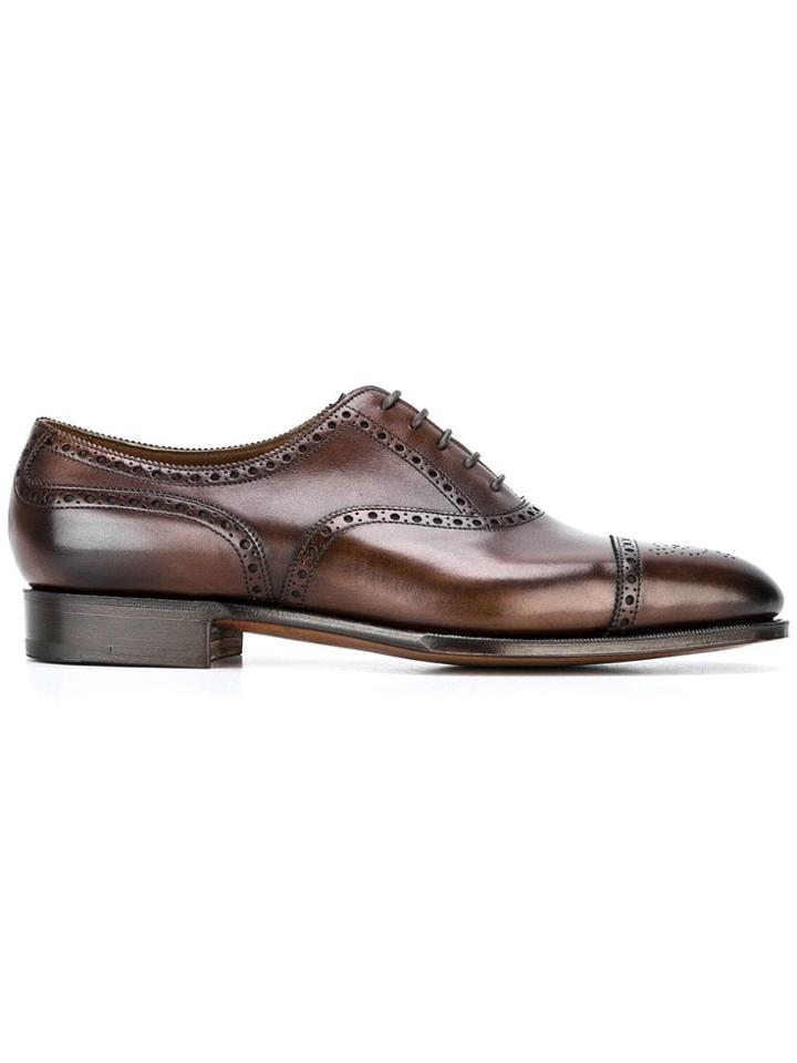 Edward Green 'dark Antique' Oxford Shoes - Brown