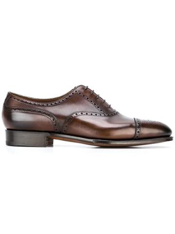Edward Green 'dark Antique' Oxford Shoes - Brown