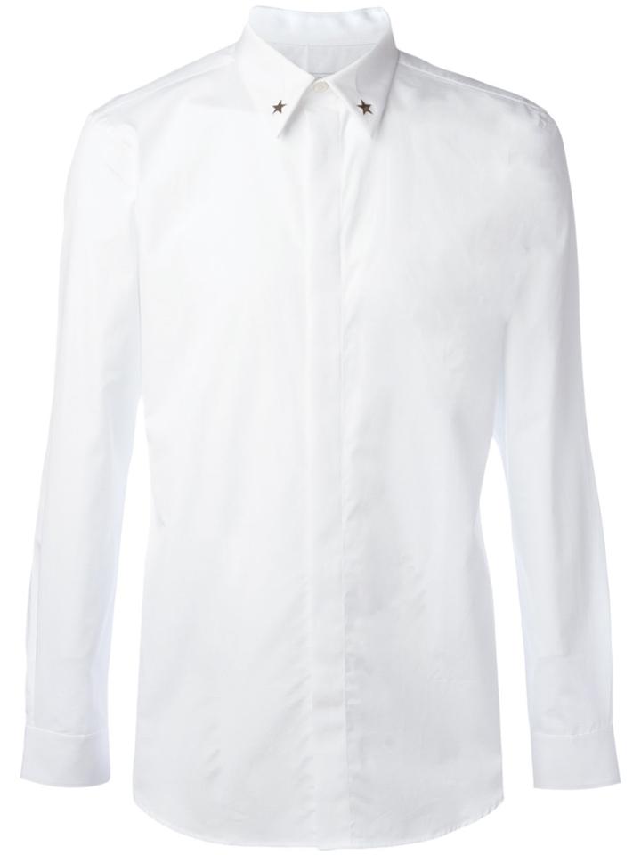 Givenchy Star Collar Tip Shirt - White