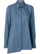 Jil Sander Asymmetric Hem Shirt - Blue