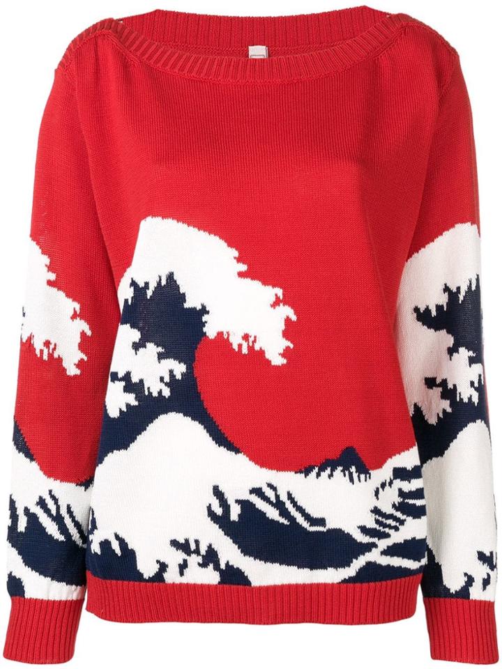Antonio Marras Boat Neck Jumper - Red