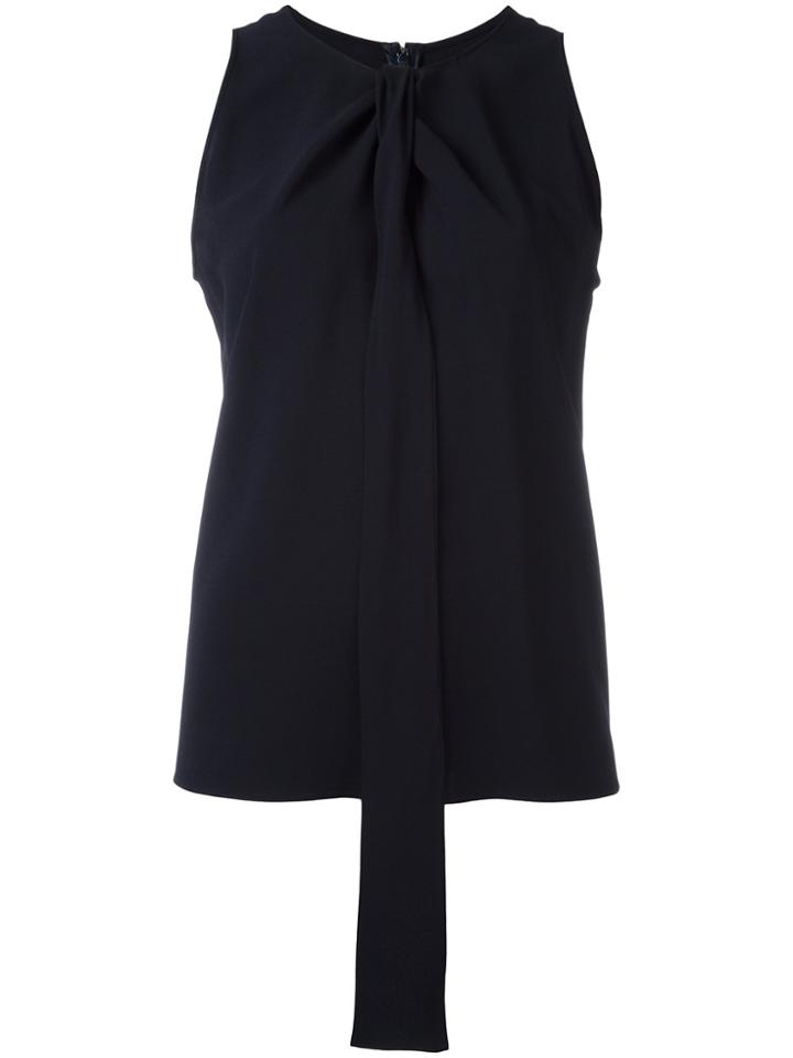 Maison Margiela Draped Front Sleeveless Top - Blue
