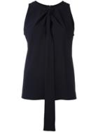 Maison Margiela Draped Front Sleeveless Top - Blue
