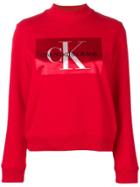 Calvin Klein Jeans Logo Print Sweatshirt - Red