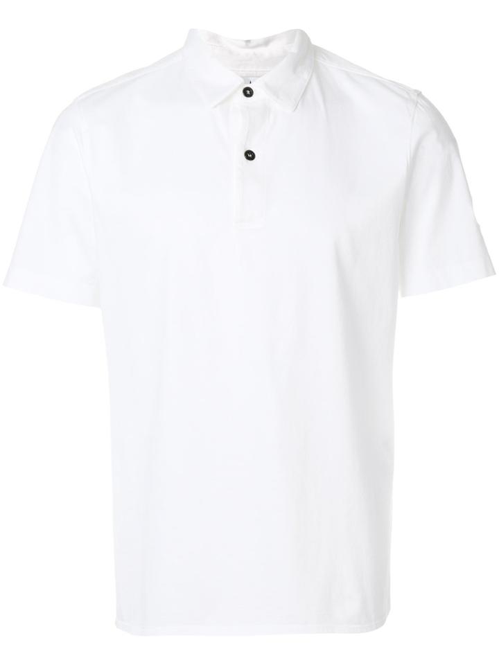Stone Island Contrast Button Polo Shirt - White