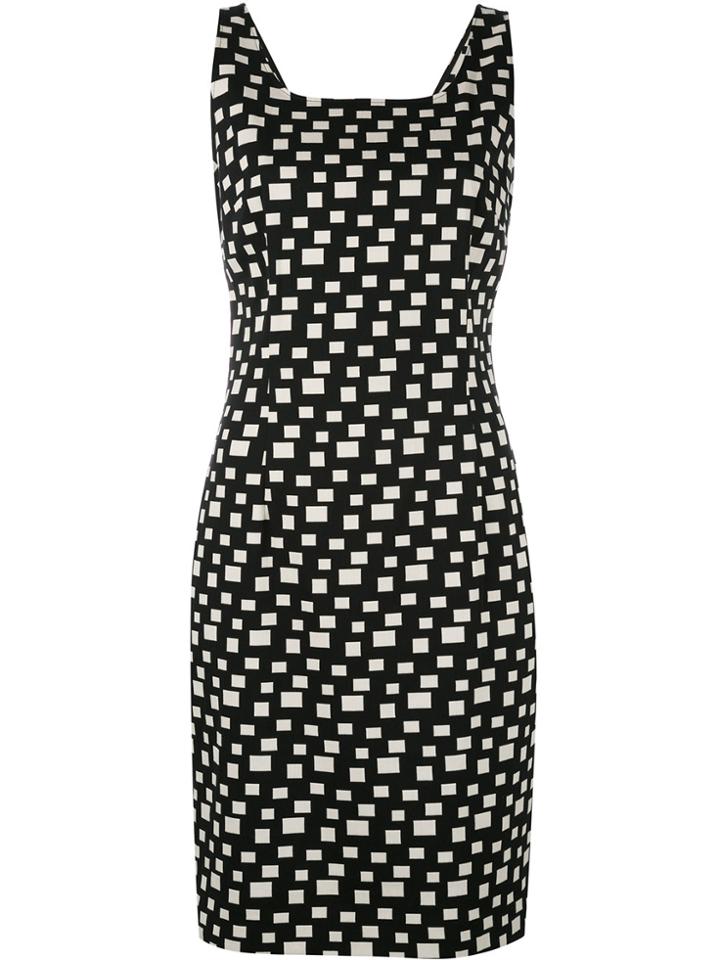 D.exterior Geometric Dress - Black