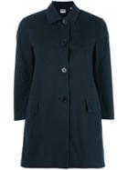 Aspesi - Single Breasted Coat - Women - Cotton - 44, Women's, Blue, Cotton